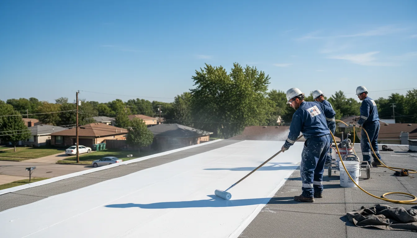 Commercial roof coating in Essington, PA near me
